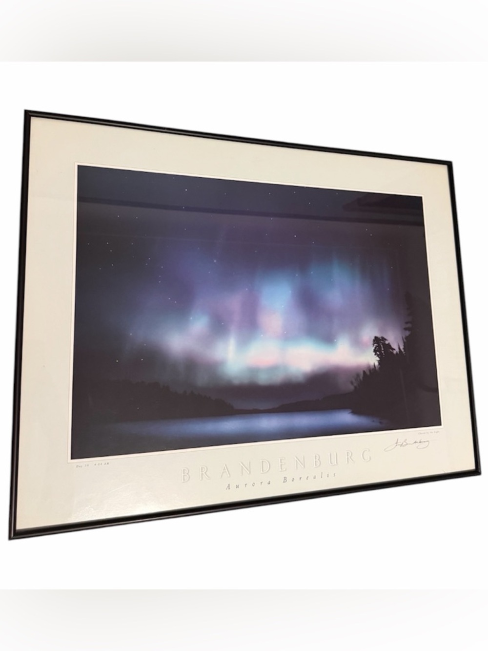 Framed Aurora Borealis Print by Jim Brandenburg – Northern Lights Wall Art